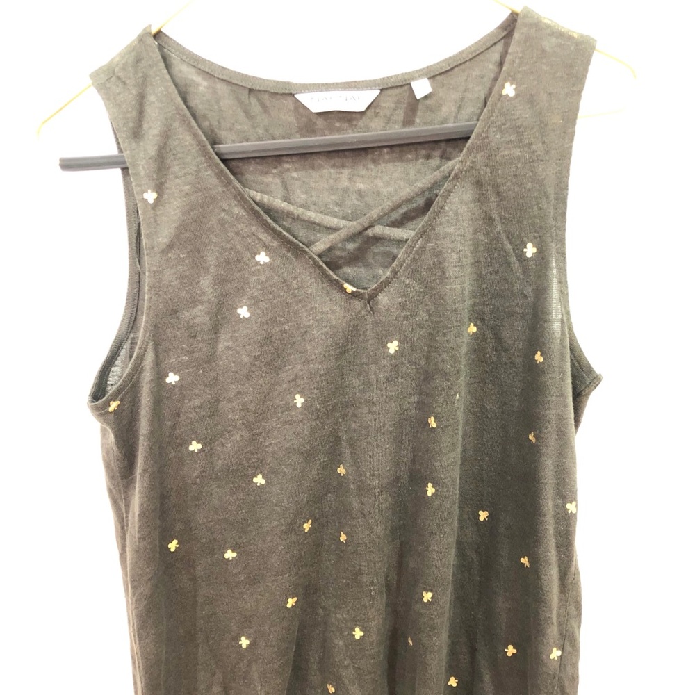 NAF NAF moss green tank top